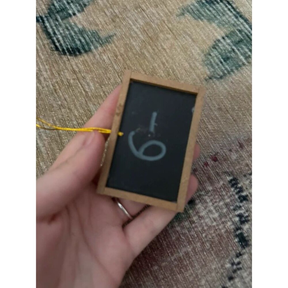 Mini dollhouse sign chalkboard
